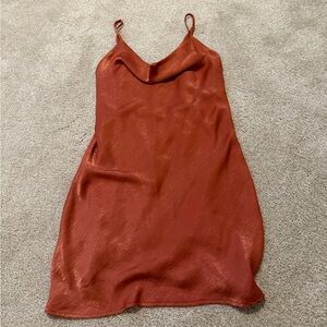 Altar'd State Terracotta Slip Dress